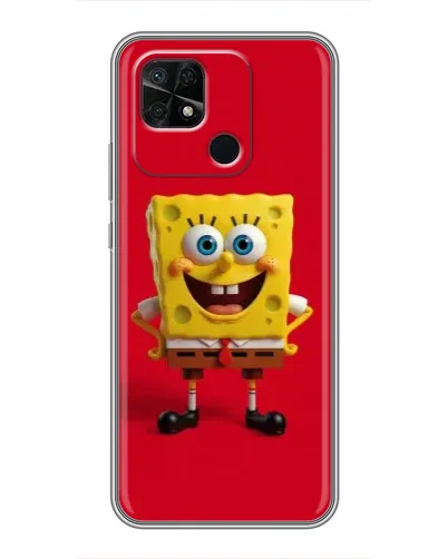 Чехол для Xiaomi Redmi 10C с картинкой «Спанч Боб на красном» Чехол для Xiaomi Redmi 10C с картинкой «Спанч Боб на красном»