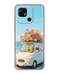 Чехол для Xiaomi Redmi 10C с картинкой «Автомобильное путешествие»