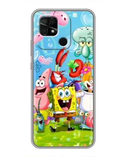 Чехол для Xiaomi Redmi 10C с картинкой «Губка Боб и друзья» Чехол для Xiaomi Redmi 10C с картинкой «Губка Боб и друзья»