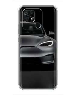Чохол для Xiaomi Redmi 10C з картинкою «Tesla Model S Look»
