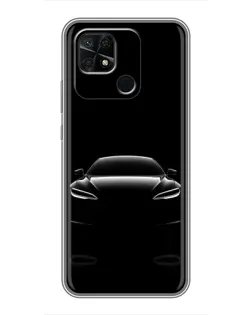 Чохол для Xiaomi Redmi 10C з картинкою «Силует Tesla Night»