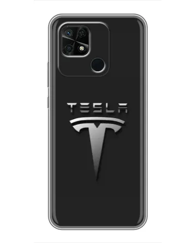 Чохол для Xiaomi Redmi 10C з картинкою «Сталевий логотип Tesla» Чохол для Xiaomi Redmi 10C з картинкою «Сталевий логотип Tesla»