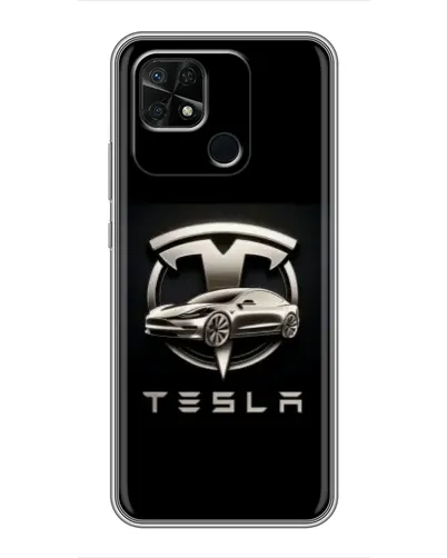 Чохол для Xiaomi Redmi 10C з картинкою «Tesla — срібне авто» Чохол для Xiaomi Redmi 10C з картинкою «Tesla — срібне авто»