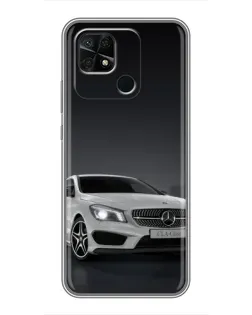 Чохол для Xiaomi Redmi 10C з картинкою «Mercedes AMG GT Silver»
