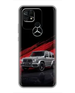 Чехол для Xiaomi Redmi 10C с картинкой «Mercedes G-Class красный»