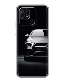 Чехол для Xiaomi Redmi 10C с картинкой «Свет фар Mercedes»