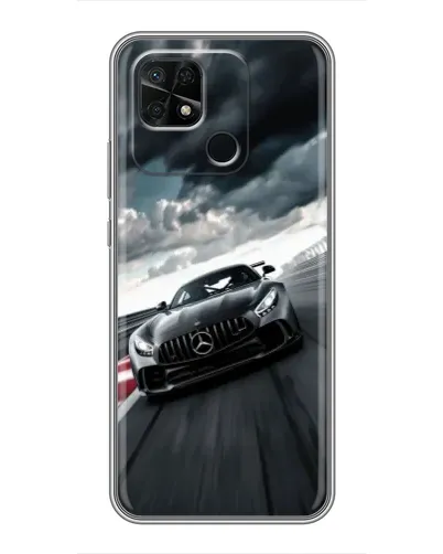 Чехол для Xiaomi Redmi 10C с картинкой «Гоночный Mercedes AMG»