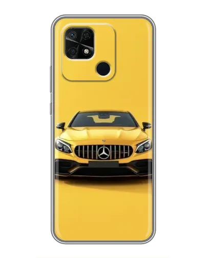 Чехол для Xiaomi Redmi 10C с картинкой «Желтый Mercedes GT»
