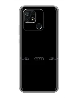 Чохол для Xiaomi Redmi 10C з картинкою «Audi — світловий підпис»
