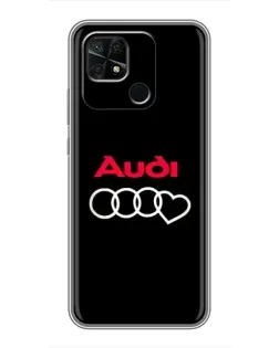 Чохол для Xiaomi Redmi 10C з картинкою «Логотип Audi Heart»