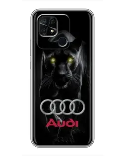 Чохол для Xiaomi Redmi 10C з картинкою «Пантера та Audi»