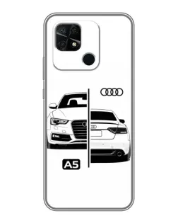 Чохол для Xiaomi Redmi 10C з картинкою «Audi — контрастний дизайн»