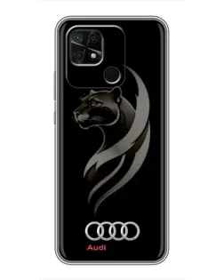 Чохол для Xiaomi Redmi 10C з картинкою «Графіка — пантера та Audi»