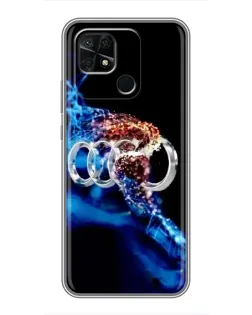 Чохол для Xiaomi Redmi 10C з картинкою «Енергія лого Audi»