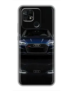 Чохол для Xiaomi Redmi 10C з картинкою «Audi — нічне відображення»