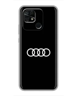 Чохол для Xiaomi Redmi 10C з картинкою «Audi White Logo»