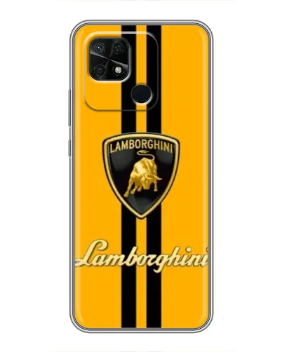 Чохол для Xiaomi Redmi 10C з картинкою «Lamborghini Stripe жовтий»