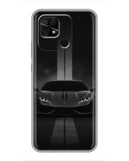 Чохол для Xiaomi Redmi 10C з картинкою «Lamborghini симетрія доріг»