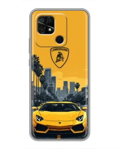 Чохол для Xiaomi Redmi 10C з картинкою «Жовтий Lamborghini місто» Чохол для Xiaomi Redmi 10C з картинкою «Жовтий Lamborghini місто»