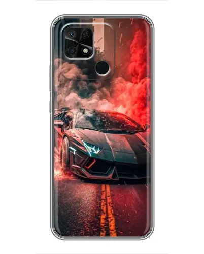 Чохол для Xiaomi Redmi 10C з картинкою «Lamborghini червоний дим» Чохол для Xiaomi Redmi 10C з картинкою «Lamborghini червоний дим»