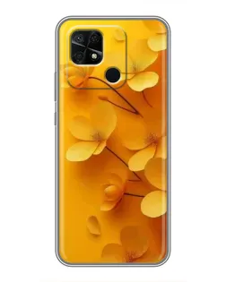 Чохол для Xiaomi Redmi 10C з картинкою «Золоті пелюстки» Чохол для Xiaomi Redmi 10C з картинкою «Золоті пелюстки»
