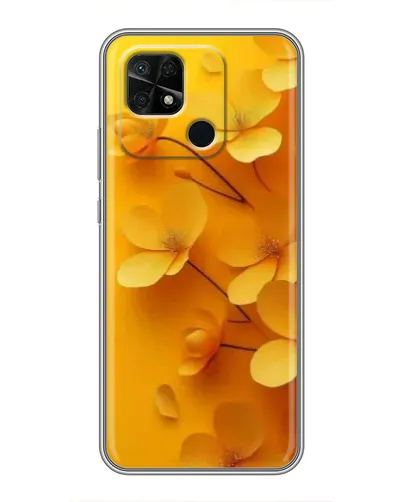 Чохол для Xiaomi Redmi 10C з картинкою «Золоті пелюстки»