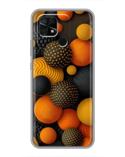 Чохол для Xiaomi Redmi 10C з картинкою «Об'ємні помаранчеві сфери» Чохол для Xiaomi Redmi 10C з картинкою «Об'ємні помаранчеві сфери»