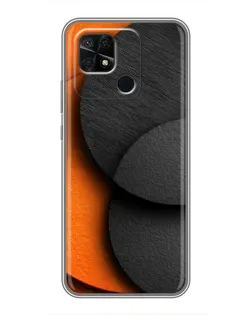 Чохол для Xiaomi Redmi 10C з картинкою «Геометрія помаранчевих кіл»