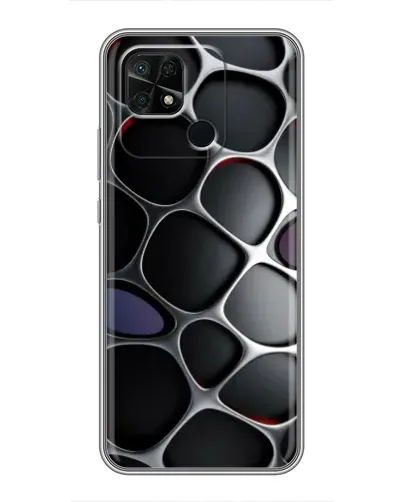Чохол для Xiaomi Redmi 10C з картинкою «Об'ємна темна решітка» Чохол для Xiaomi Redmi 10C з картинкою «Об'ємна темна решітка»