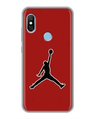 Чехол для Xiaomi Redmi 6 pro с картинкой «Jordan Red Back»