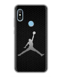 Чехол для Xiaomi Redmi 6 pro с картинкой «Jordan Dark Carbon»