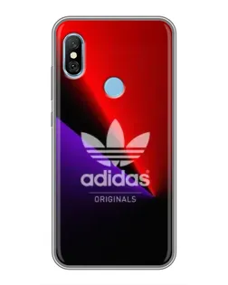 Чехол для Xiaomi Redmi 6 pro с картинкой «Adidas Red Neon»