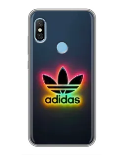 Чехол для Xiaomi Redmi 6 pro с картинкой «Неоновый Adidas»
