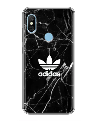 Чехол для Xiaomi Redmi 6 pro с картинкой «Белый мрамор Adidas»