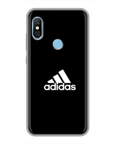 Чехол для Xiaomi Redmi 6 pro с картинкой «Черная классика Adidas»