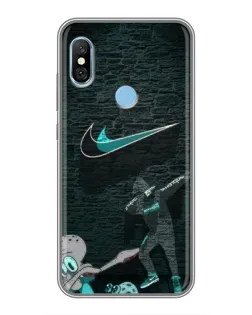 Чохол для Xiaomi Redmi 6 pro з картинкою «Спортивний арт Nike» Чохол для Xiaomi Redmi 6 pro з картинкою «Спортивний арт Nike»