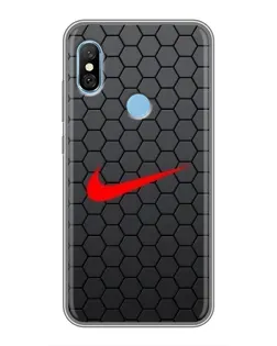 Чохол для Xiaomi Redmi 6 pro з картинкою «Nike — карбонова сітка» Чохол для Xiaomi Redmi 6 pro з картинкою «Nike — карбонова сітка»