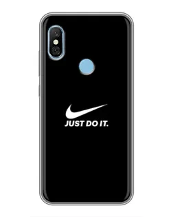 Чохол для Xiaomi Redmi 6 pro з картинкою «Мінімалізм від Nike» Чохол для Xiaomi Redmi 6 pro з картинкою «Мінімалізм від Nike»