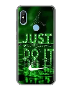 Чохол для Xiaomi Redmi 6 pro з картинкою «Зелений неоновий Nike» Чохол для Xiaomi Redmi 6 pro з картинкою «Зелений неоновий Nike»