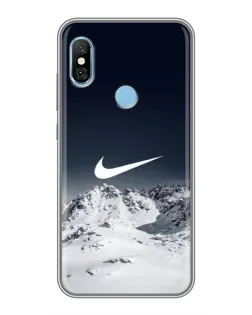 Чохол для Xiaomi Redmi 6 pro з картинкою «Nike — зимові гори» Чохол для Xiaomi Redmi 6 pro з картинкою «Nike — зимові гори»
