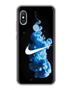 Чохол для Xiaomi Redmi 6 pro з картинкою «Nike та синій дим» Чохол для Xiaomi Redmi 6 pro з картинкою «Nike та синій дим»