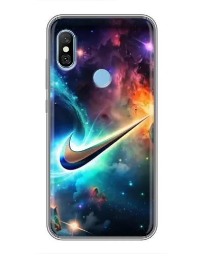 Чехол для Xiaomi Redmi 6 pro с картинкой «Космический Nike Swoosh»