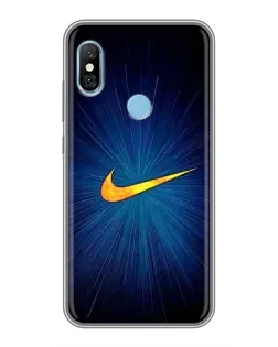 Чохол для Xiaomi Redmi 6 pro з картинкою «Синій пульс Nike» Чохол для Xiaomi Redmi 6 pro з картинкою «Синій пульс Nike»