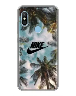 Чохол для Xiaomi Redmi 6 pro з картинкою «Тропічний принт Nike» Чохол для Xiaomi Redmi 6 pro з картинкою «Тропічний принт Nike»