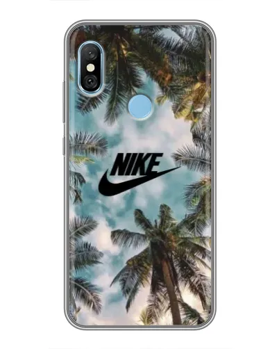 Чохол для Xiaomi Redmi 6 pro з картинкою «Тропічний принт Nike» Чохол для Xiaomi Redmi 6 pro з картинкою «Тропічний принт Nike»