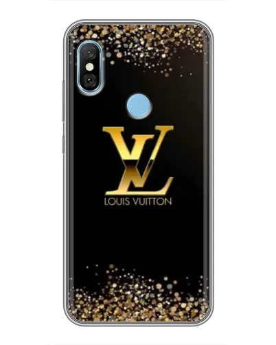 Чехол для Xiaomi Redmi 6 pro с картинкой «LV — золотые искры»