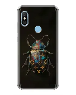Чехол для Xiaomi Redmi 6 pro с картинкой «LV — мраморный принт»