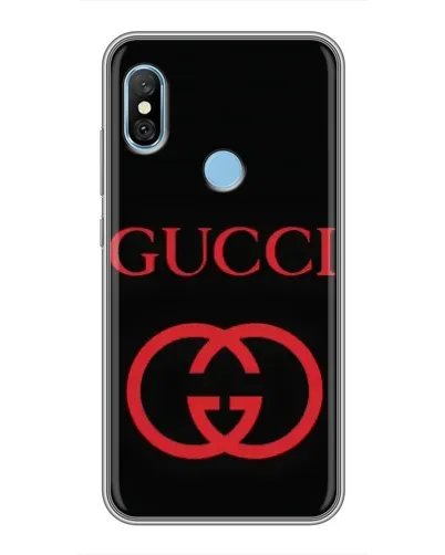 Чехол для Xiaomi Redmi 6 pro с картинкой «Gucci — красный логотип» Чехол для Xiaomi Redmi 6 pro с картинкой «Gucci — красный логотип»