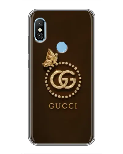 Чехол для Xiaomi Redmi 6 pro с картинкой «Gucci — золотая бабочка» Чехол для Xiaomi Redmi 6 pro с картинкой «Gucci — золотая бабочка»