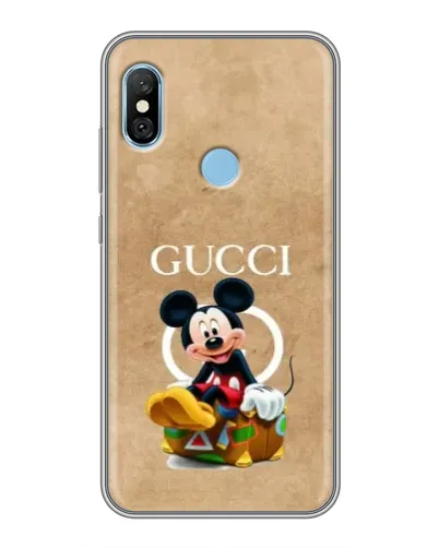 Чехол для Xiaomi Redmi 6 pro с картинкой «Микки Маус Gucci — крафт» Чехол для Xiaomi Redmi 6 pro с картинкой «Микки Маус Gucci — крафт»